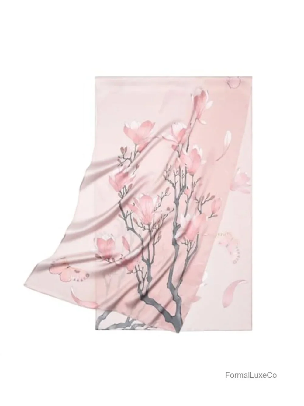 100% Mulberry Silk Scarf - Large Shawl & Head Wrap